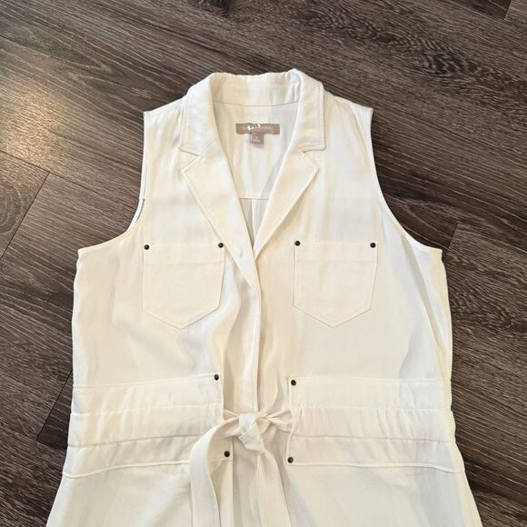 Banana Republic Twill Tie Front Dress - Picture 2 of 7